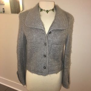 Vintage Grey Mohair Jacket By Littler Size S